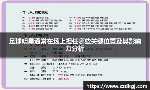 足球明星通常在场上担任哪些关键位置及其影响力分析